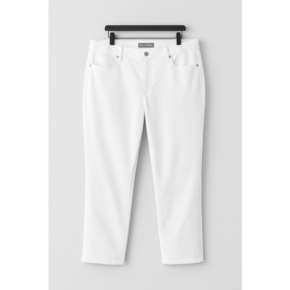 Falls Creek Women’s Size 14 Mid-Rise Straight Leg Stretch Crop Jean - Picture 1 of 9